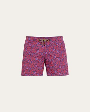 Charvet x Thorsun Large Paisley Swim Shorts - Pink