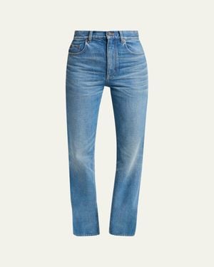 Chloé High-Rise Slim-Leg Denim Pants - Blue