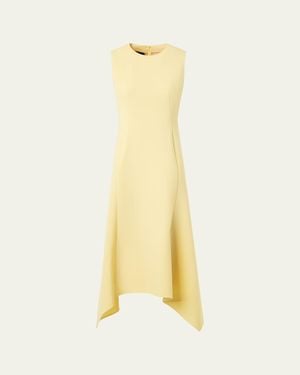 Akris Sleeveless Fit-And-Flare Midi Dress - Yellow