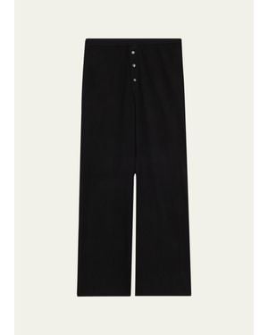 Guest In Residence Everywear Cashmere Knit Relaxed Pants - Black