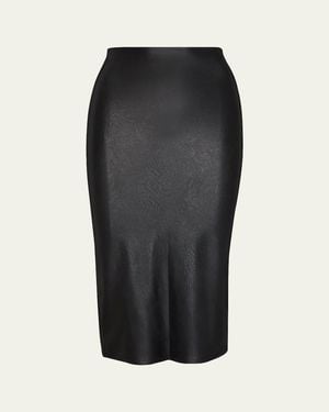 Commando Faux-leather Midi Skirt - Black