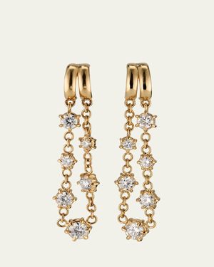 Dara Kaye Constellation Double Huggie Earrings - Natural