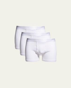 2xist 3-Pack Pima Cotton Boxer Briefs - Blue