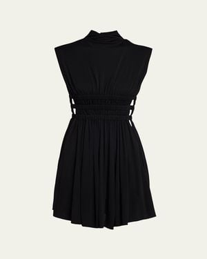 princess polly baby blue dress Backless Jersey Maxi Dress Black | Nissa main image 0