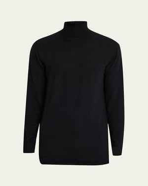 Rick Owens Cashmere Oversized Turtleneck Sweater - Black