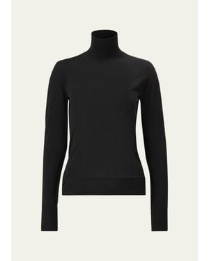 Carolina Herrera Wool-Blend Turtleneck Sweater - Black