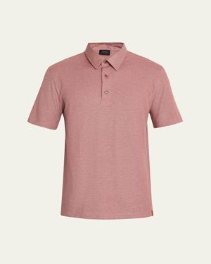 Brioni Jersey Pique Polo Shirt - Pink
