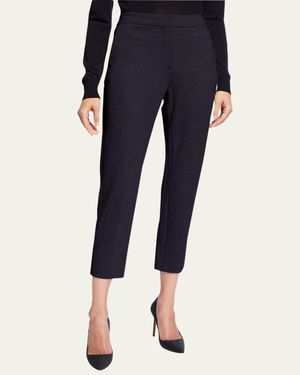 Max Mara Jersey Zip-front Pants - Blue
