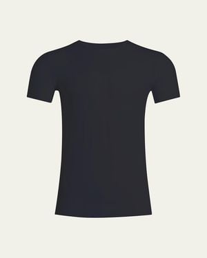 Commando Original Microfiber Crewneck T-Shirt - Blue