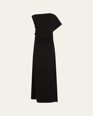 Courtney Zheng Asymmetric Twist Back Gown - Black