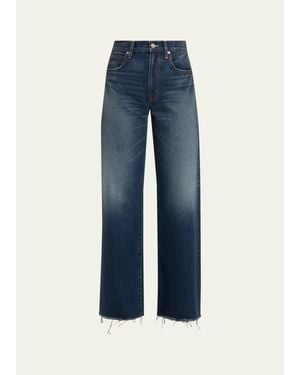 SLVRLAKE Denim Grace Wide-Leg Jeans - Blue