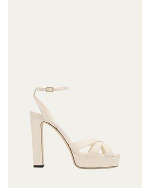 Jimmy Choo Kove 120Mm Platform Sandals - Natural