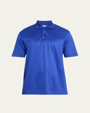 Charvet Cotton Jersey Polo Shirt - Blue