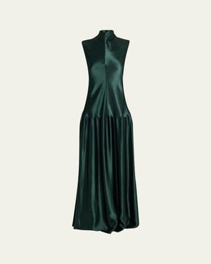 FFORME Nyx Sleeveless Column Gown - Green