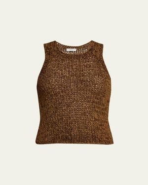 A.L.C. Nelly Open Knit Tank Top - Brown