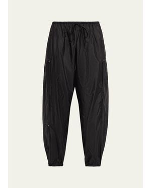 Brandon Maxwell Scout Drawstring Cargo Pants - Black