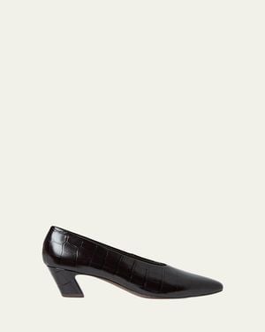 Loeffler Randall 50Mm Neive Croc-Embossed Leather Pumps - Multicolor