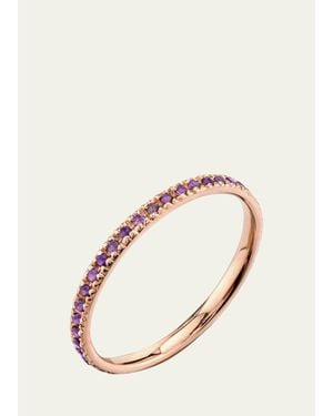 Sydney Evan Under The Sea 14K & Amethyst Eternity Ring - Natural
