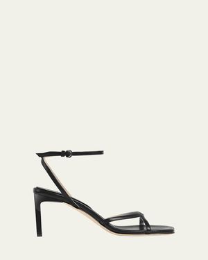 Dear Frances Criss Leather Sandals - White