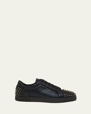 Christian Louboutin Seavaste 2 Jacquard Low-Top Sneakers - Black
