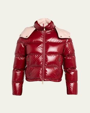 Moncler Niveole Short Down Jacket - Red