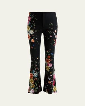 Alice + Olivia Teeny Fit-And-Flare Pants - Black