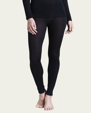 Hanro Silk Leggings - Blue