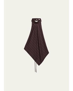 Helmut Lang Halter Scarf Top - Natural