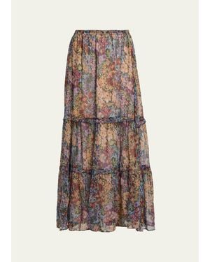 Kobi Halperin Clea Floral Maxi Skirt - Multicolor