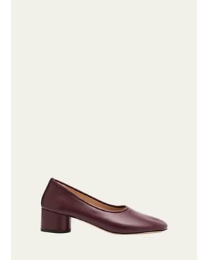 Dear Frances Balla Leather Pumps - Brown