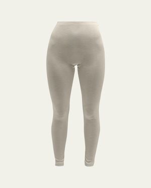 Hanro Silk Leggings - Natural