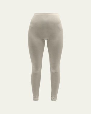Hanro Silk Leggings - Natural