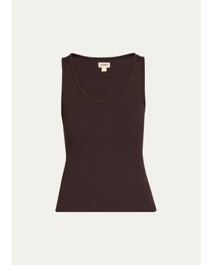 L'Agence Adira Scoop-Neck Tank Top - Multicolor