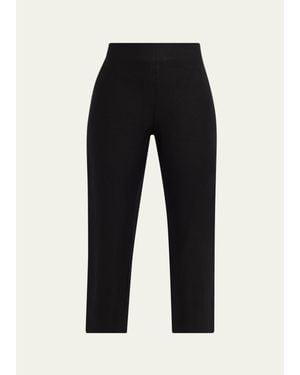 AEXAE Linen Capri Pants - Black