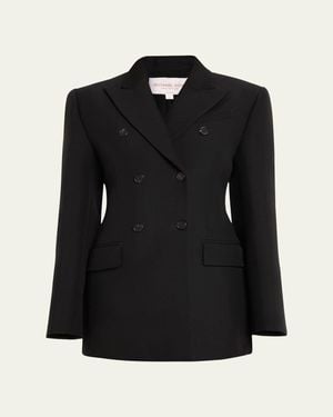 Michael Kors Sculpted Wool Blazer - Black