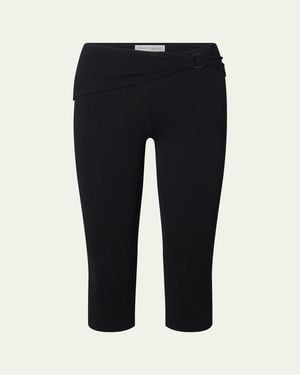FRAME X Alexandra Leclerc The Casino Capri Pants - Black