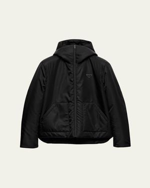 Prada Hooded Re-Nylon Jacket - Black