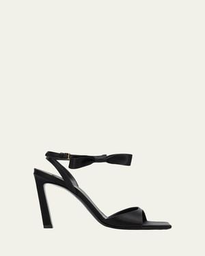 Givenchy 95Mm Naked Satin Ankle-Strap Sandals - White