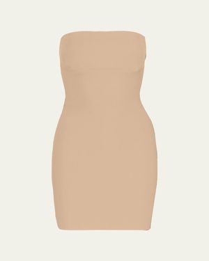 Commando Two-Faced Tech Strapless Control Shapewear Slip - Natural