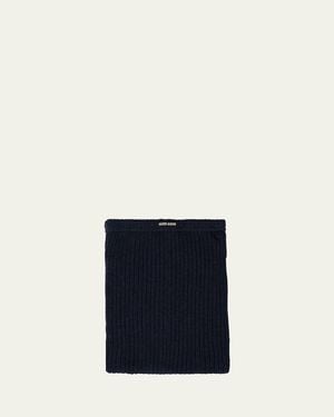 Miu Miu Ribbed Knit Tights - Blue