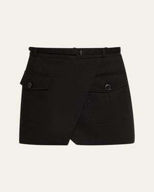 FRAME The Utility Cargo Skirt - Black