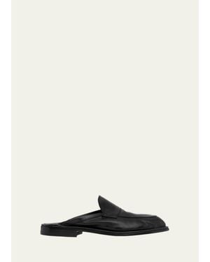 Pierre Hardy Noto Leather Loafer Mules - White