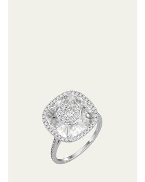 Bhansali 18K 13Mm Cushion-Cut Ring With Diamonds - White