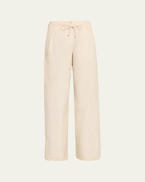 3.1 Phillip Lim Poplin Double-Waistband Pants - Natural