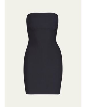 Commando Two-Faced Tech Strapless Control Shapewear Slip - Blue
