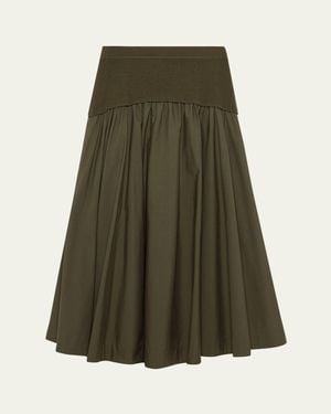Jonathan Simkhai Ovie Midi Skirt - Green