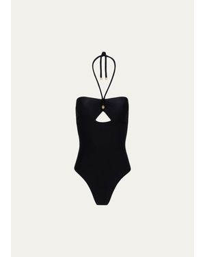 ViX Meera Bandeau One-Piece Swimsuit - White