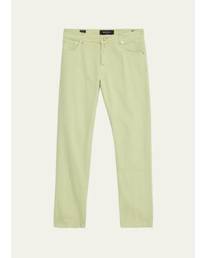Kiton Kurabo Slim Fit Cotton Stretch Five-Pocket Pants - Green
