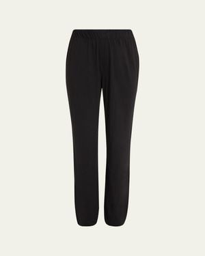 ÉTERNE Waffle-Knit Lounge Pants - Black
