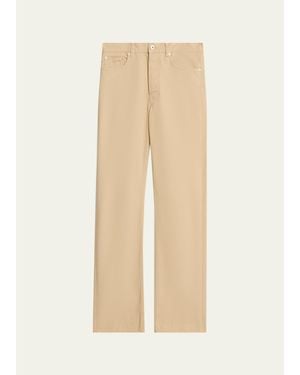 JW Anderson Mid-Rise Straight-Leg Jeans - Natural